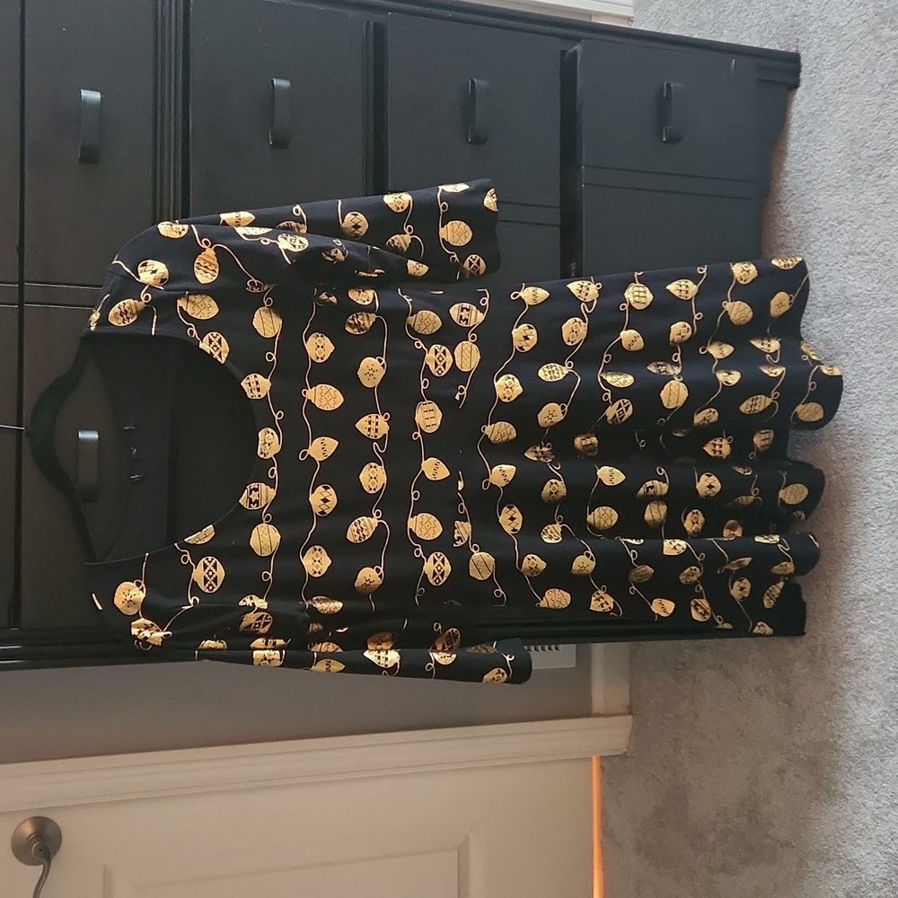 Black & Gold Christmas Ornament Dress